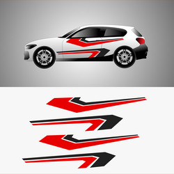 decal car livery body wrapping Vector Image