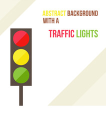 abstract background with a traffic lights vector image