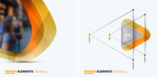 Abstract design elements for graphic layout vector