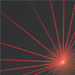 abstract red laser beam vector