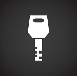 key icon on background for graphic and web design vector image