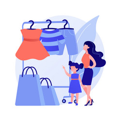 Kids fashion concept metaphor vector