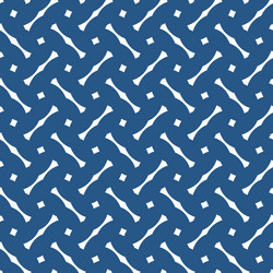 Blue and White Tile Pattern vector image