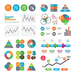 document icons upload file and checkbox vector image