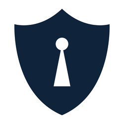 Blue shield guard Royalty Free Vector Image - VectorStock