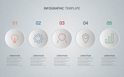 Business data with abstract elements graph vector