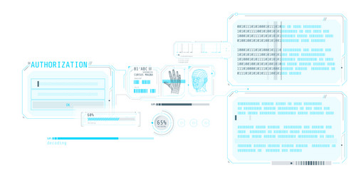data decoding program interface with authorization vector image