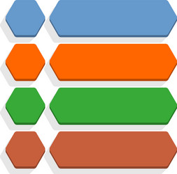 flat blank icon empty internet color button vector image