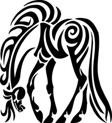 horse in tribal style Vector Image