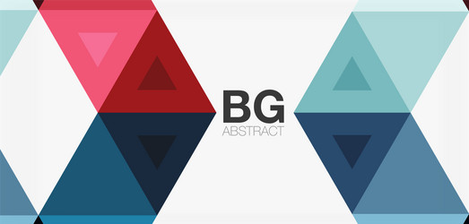 mosaic triangle pattern abstract background vector image