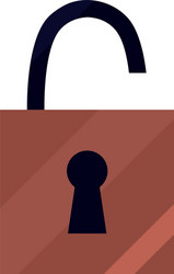 Padlock security protection vector