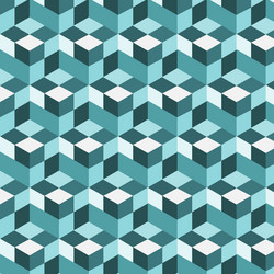 Geometric Cube Pattern vector