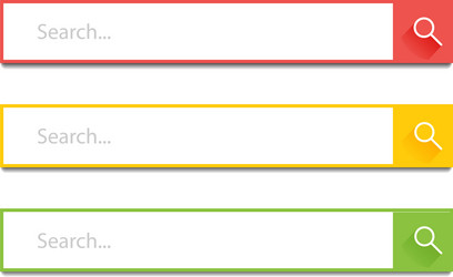 Search bar template for internet searching design vector