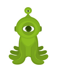 Space alien cartoon Royalty Free Vector Image - VectorStock