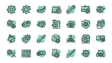 A simple set settings and options related vector
