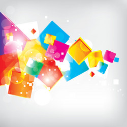 abstract background with colored elements vector image