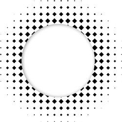 circle halftone element for your design technology vector image