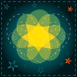 heart on abstract background vector image