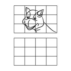 copy the drawing kids preschool dinosaur activity Vector Image