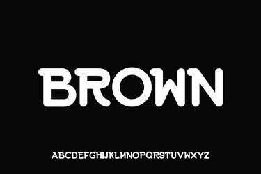 display alphabet font design suitable vector image