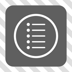 Items rounded square button vector