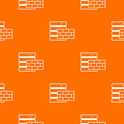 database and brick wall pattern seamless vector image