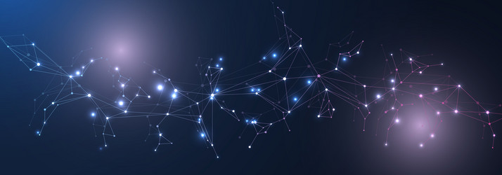 global network connection website header or banner vector image