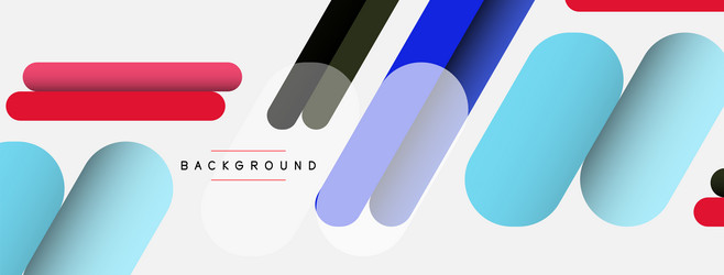 overlapping round shapes and lines background vector image
