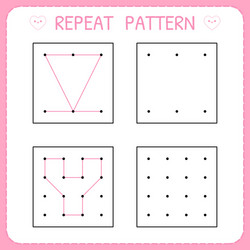 repeat pattern educational games for practicing vector