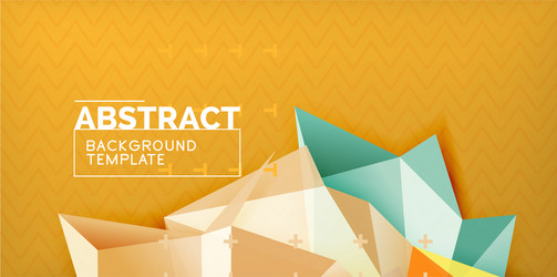 triangular low poly background design vector image