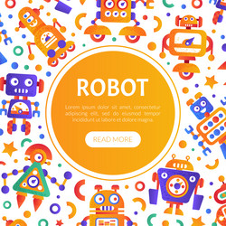 robot design with futuristic modern bot vector image