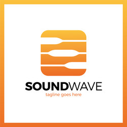 Round square radio signal logo vector