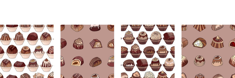 Seamless patterns with different kinds vector