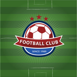 Soccer football badge vector