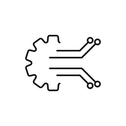 transform icon simple thin line vector image