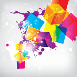 abstract background with colored elements vector image