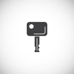 Key icon on background for graphic and web design vector