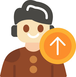 profile picture upload icon vector image