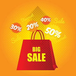 shopping offers and sales vector