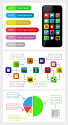 ui infographics and web elements vector image
