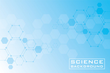 blue science background with lines structures vector image
