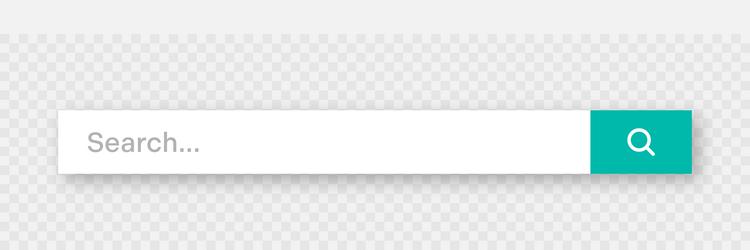 search bar template internet browser engine vector image