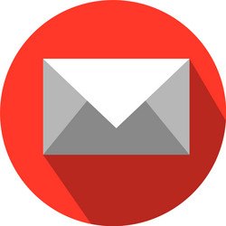 Mail Envelope Icon - Flat Style vector image