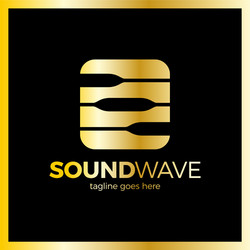 Round square radio signal logo vector