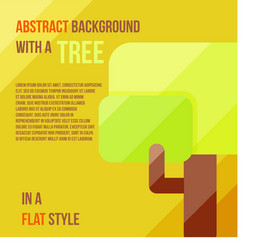 Abstract background with a tree vector