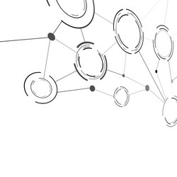 Abstract communication structure template vector