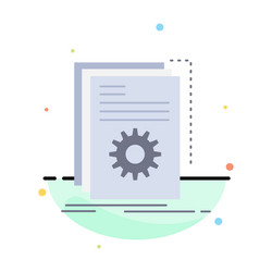 app build developer program script flat color icon vector image