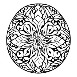 batik pattern ornament design element vector image