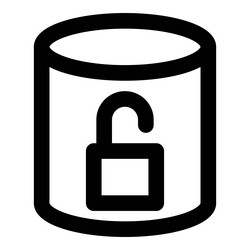 Locked removed from a database or unsecure vector