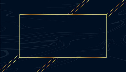 golden text frame on black dark background vector image